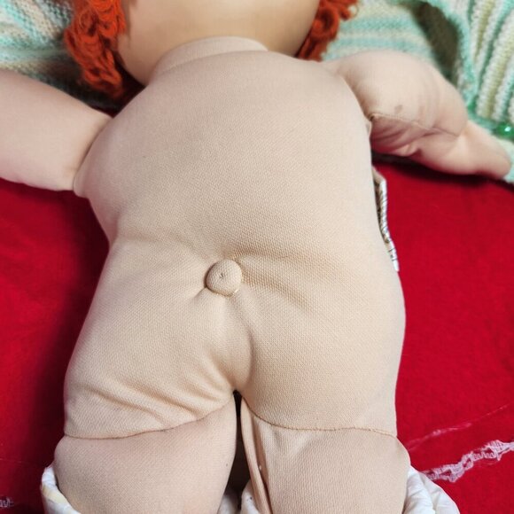 Vintage Cabbage Patch Girl Doll Red Yarn Hair Blue Eyes 1978 1983 OAA OK Factory - Picture 13 of 16